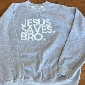New! Light Gray Crewneck Sweatshirt